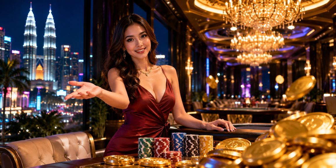 Paparan skrin bonus deposit di Kuala Lumpur dengan tema merah dan emas
