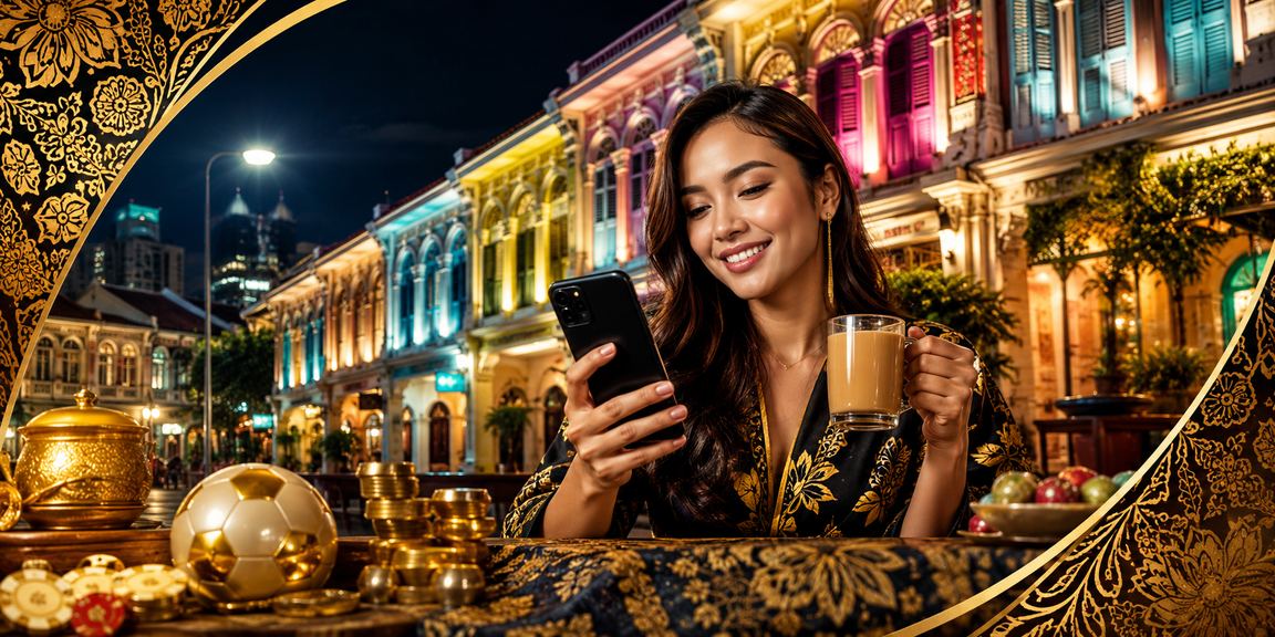 Pengguna Penang mengakses platform 115zr melalui telefon pintar dengan mudah dan selamat
